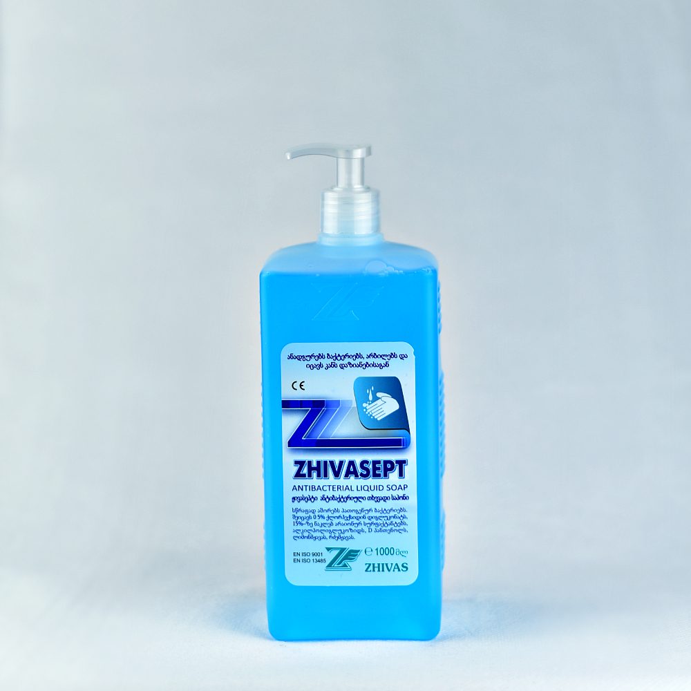 Zhivasept antibacterial liquid soap 1l, 5l